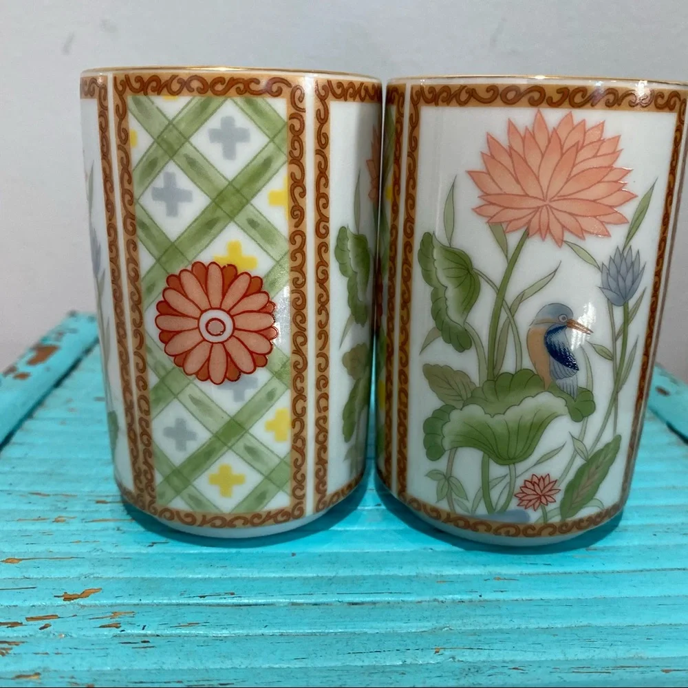 Vintage Pier 1 Imports Made In Japan Juice Glasses Tumblers